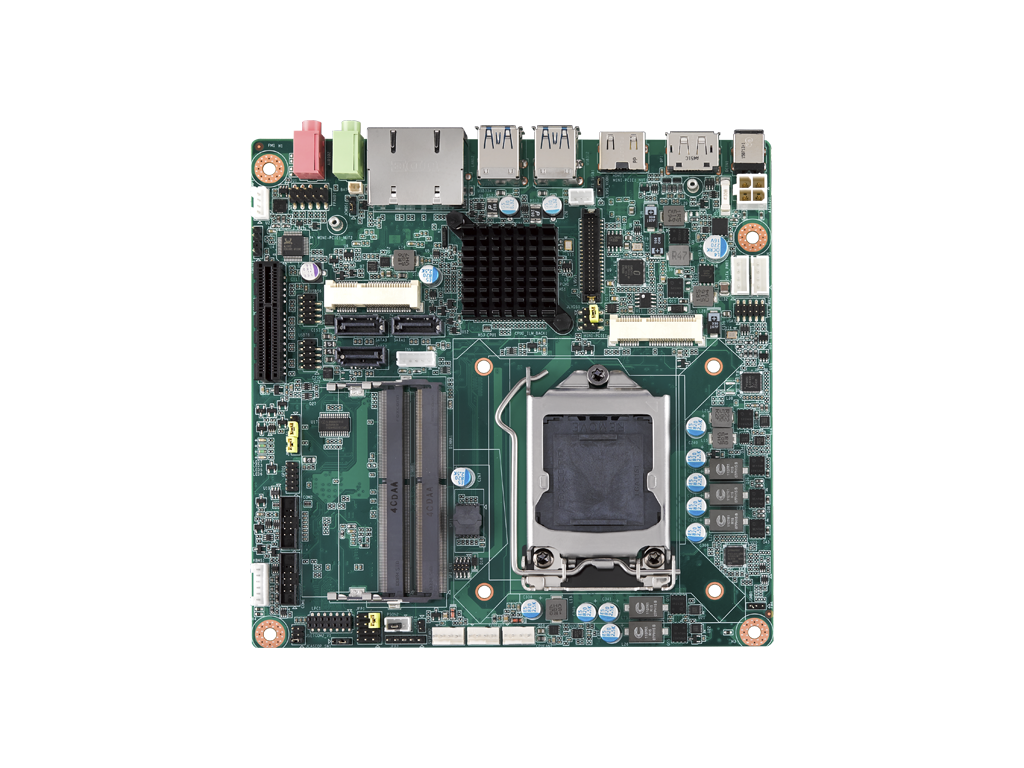 Intel<sup>®</sup> Core™ i7/i5/i3 LGA 1151 Mini-ITX with DP/VGA/HDMI/LVDS , dual GbE, 4 x USB 3.0, 4 x USB 2.0, 1 x F/S Mini PCIe, 1 x H/S MiniPCIe